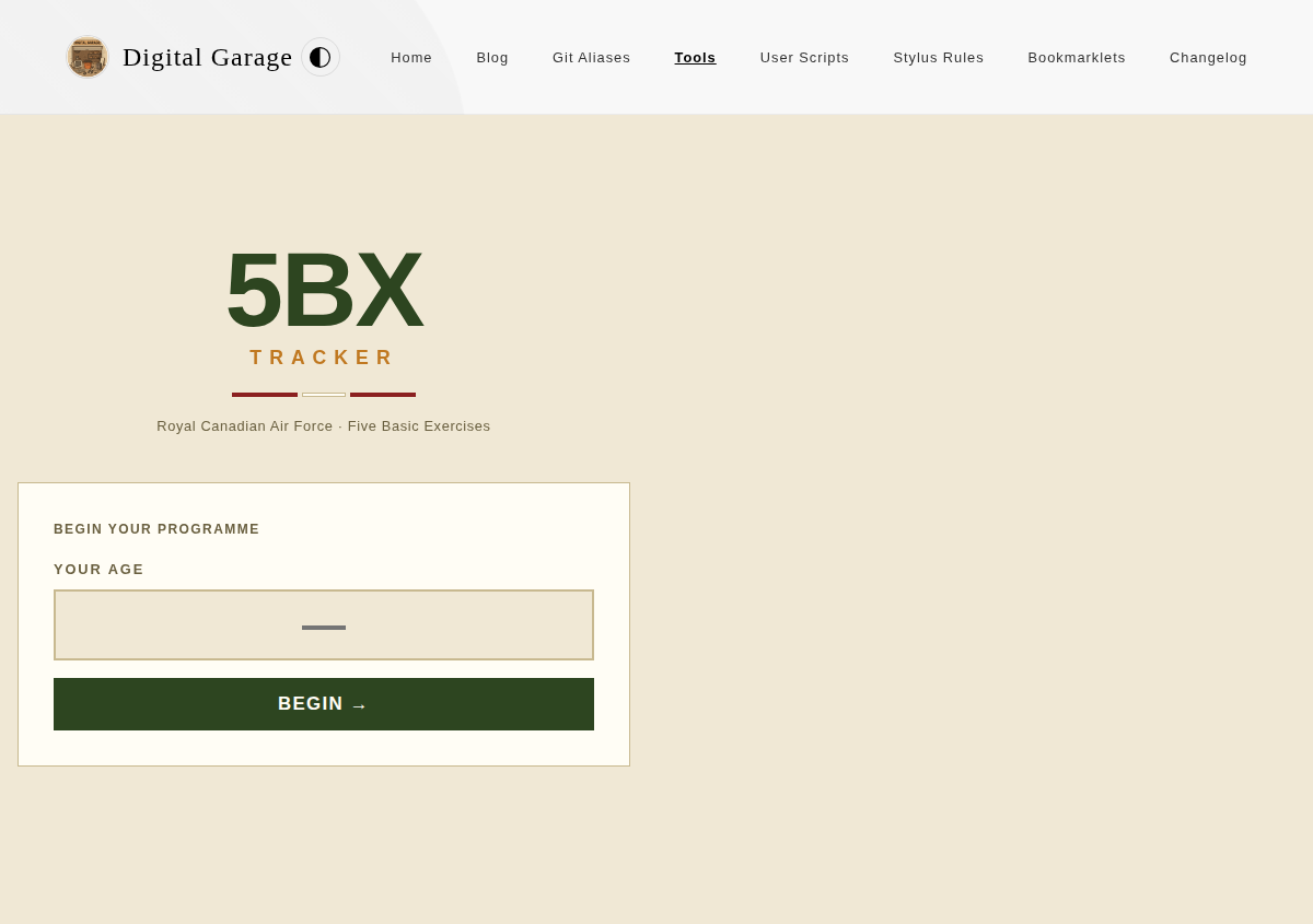 Screenshot of 5BX Tracker v0.4.0