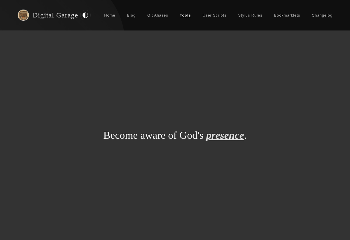 Screenshot of Modified Examen   v1.3.0 in dark mode