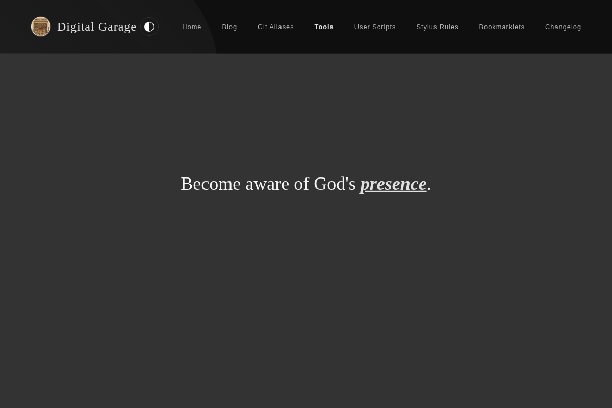 Screenshot of Modified Examen   v1.5.0 in dark mode